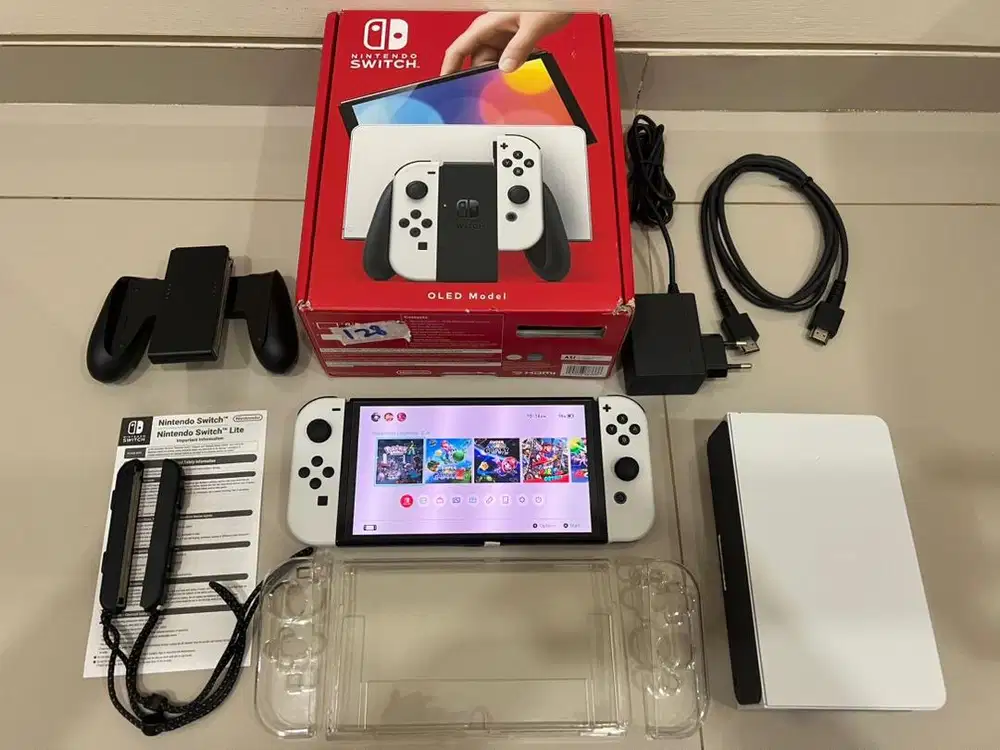 Nintendo switch oled ce ef we 128gb