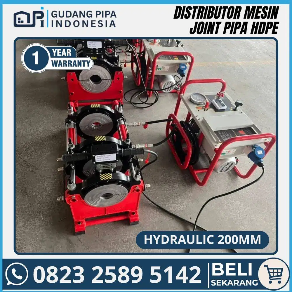 Mesin Las pipa hdpe Hydraulic 8 inch - Butt Fushion SHD 200