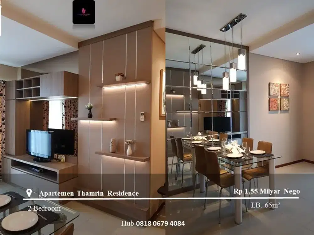 Dijual Apartement Thamrin Residence High Floor 2BR FF