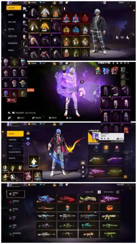 Jual akun sultan ful skin harga Murah