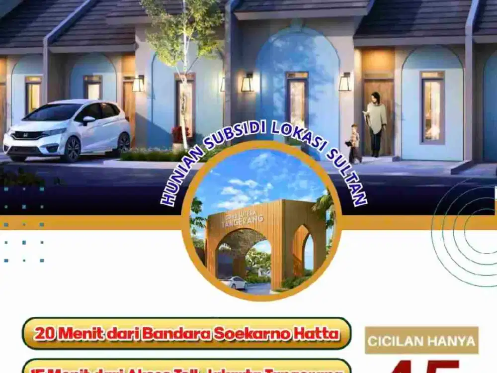 Rumah Subsidi di kawasan komersial