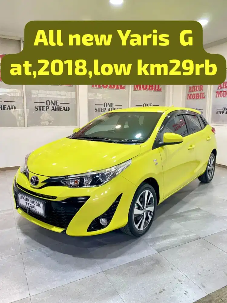 KREDIT MUDAH! YARIS 1.5 G AT 2018 KUNING FUL ORI SIAP PAKAI