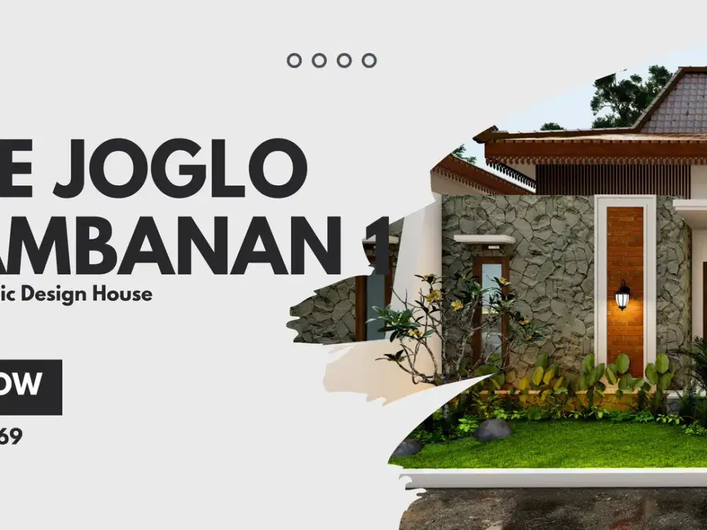 Dekat Kawasan Wisata, Rumah Joglo Klasik Timur Candi Prambanan