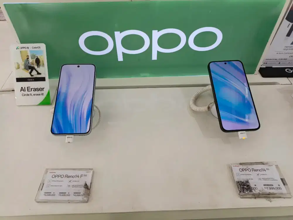 Cash Credit Oppo Reno14 series tanpa DP 0%