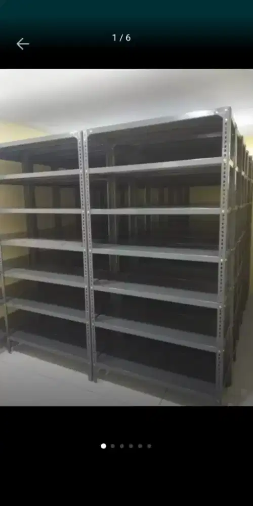 Rak besi mudah di bongkar pasang