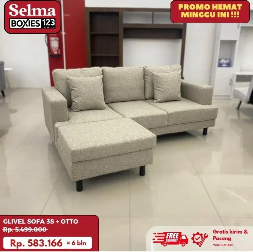 Glivel Sofa L minimalis