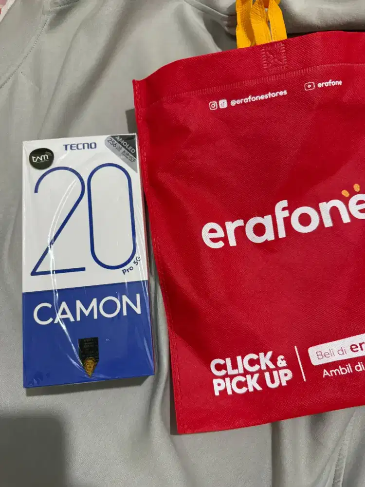 Tecno Camon 20 Pro 5G Baru 2 Hari Fullset Garansi