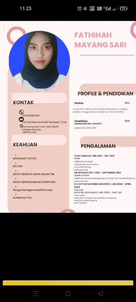 Cari pekerjaan kasir atau lain nyaa