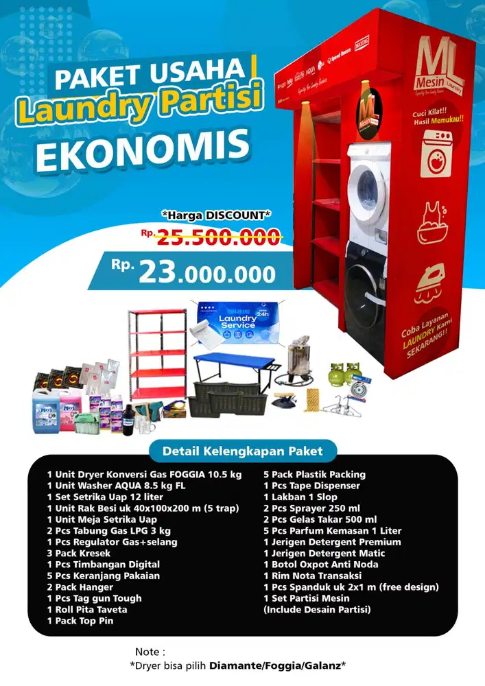 Paket Usaha Laundry Sat-Set Jadi, Modal Sekali Untung Berkali-kali