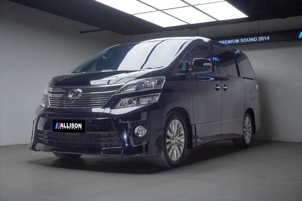 [TDP 3,9Jt] Toyota Vellfire 2.4 ZG MPV AT 2014 Hitam NoPol Genap