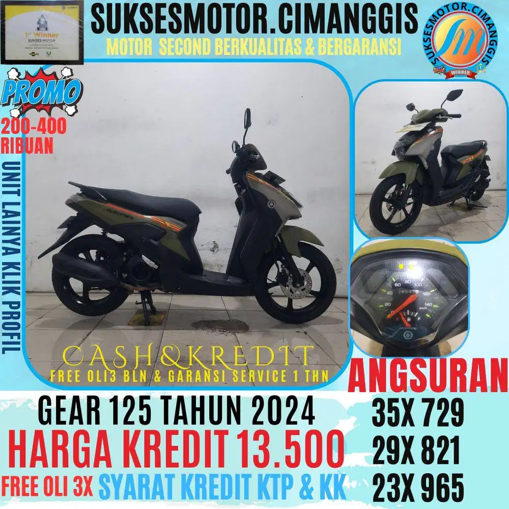 GEAR  125 CASHBACK UPTO 700 RIBUAN FREE OLI 3 BLN