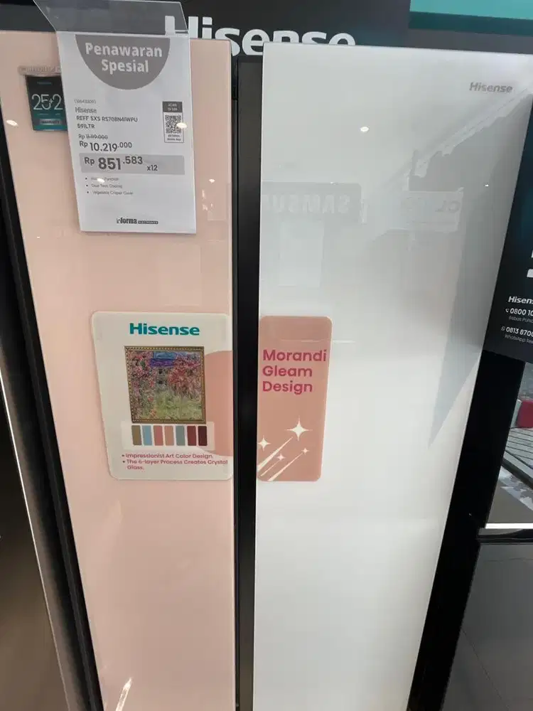 Cicilan Kulkas HISENSE SIDE BY SIDE