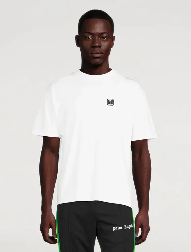 T-shirt PALM ANGEL Path Logos Bordir White colour Size M