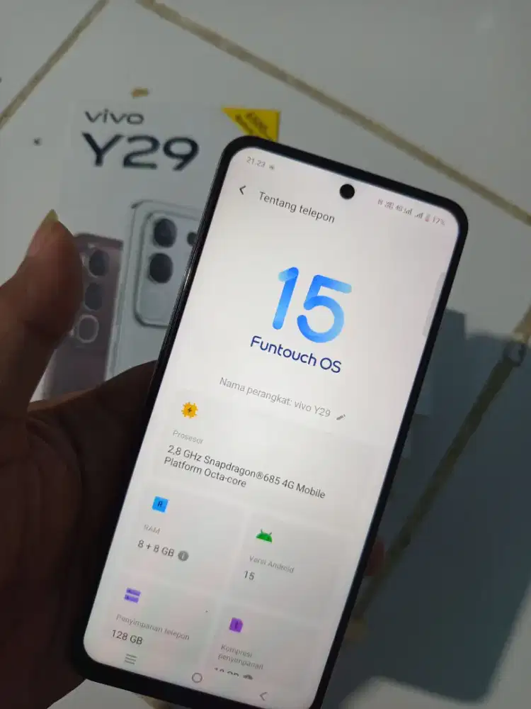 Vivo Y29 8/128GB Fullset Original