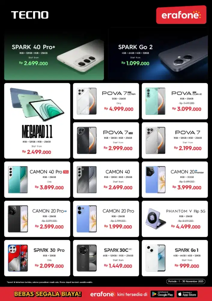 Handphone Tecno Camon 40 pro 5G 8 256