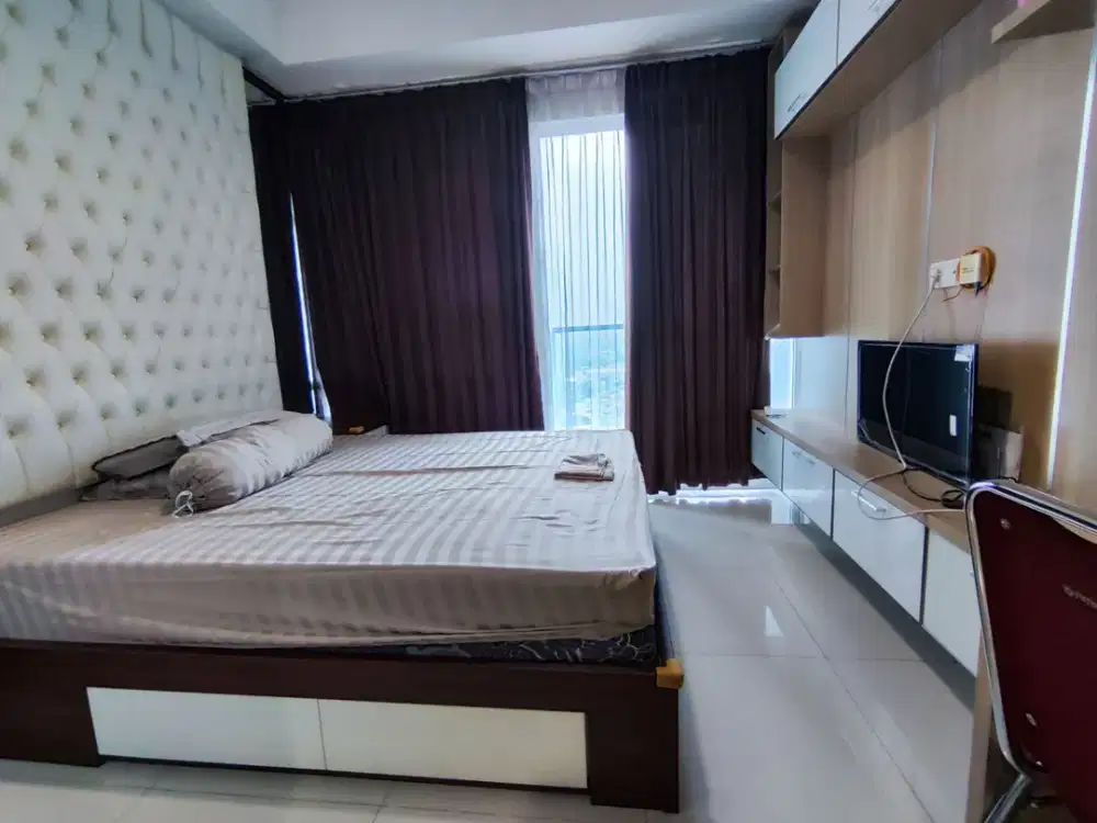 Disewakan apartemen Puri Mansion Studio 26 m2 Furnish Interior Senada Gordyn Harga Termurah 28 Juta/Tahun Net