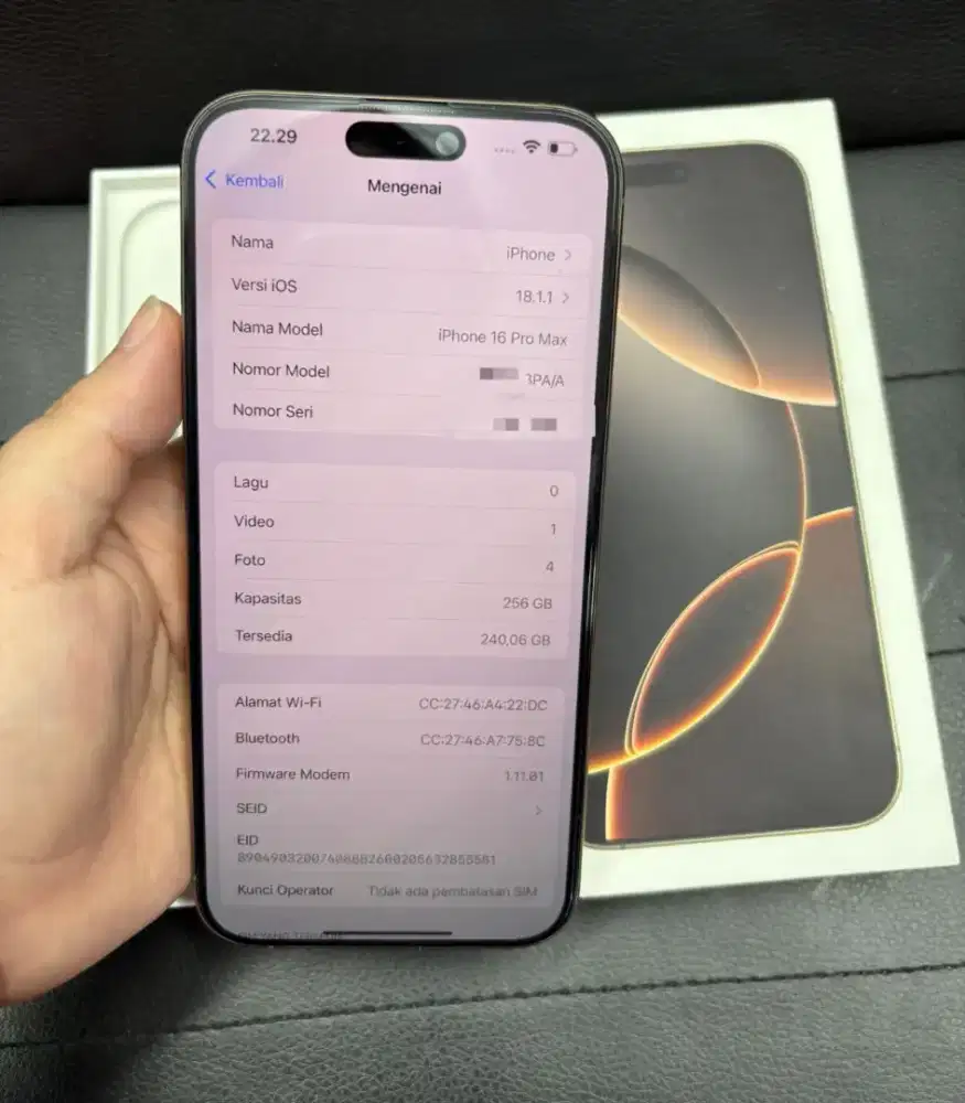 Iphone 16 Pro Max ibox garansi juni 2026