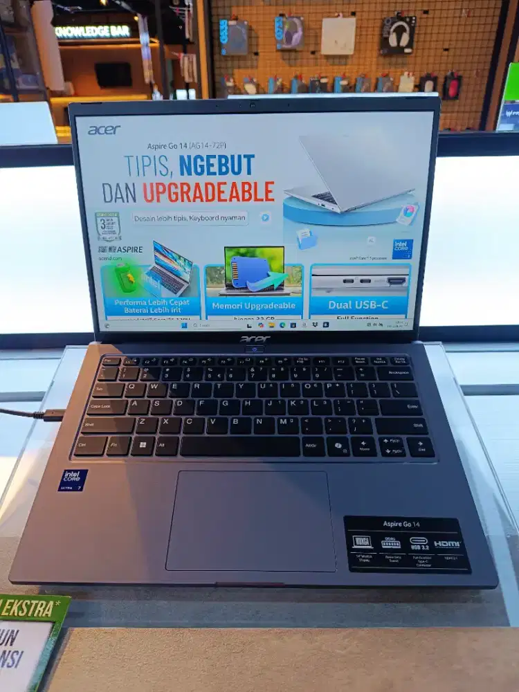 Acer Aspire Go 14 AG14 Core Ultra 7
Cicilan mulai dari 600 ribuan aja