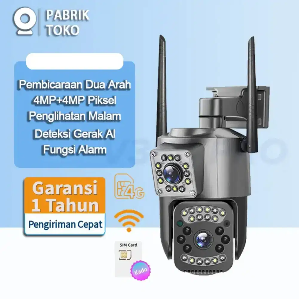 Cctv 4G all operator 2 lensa/kamera