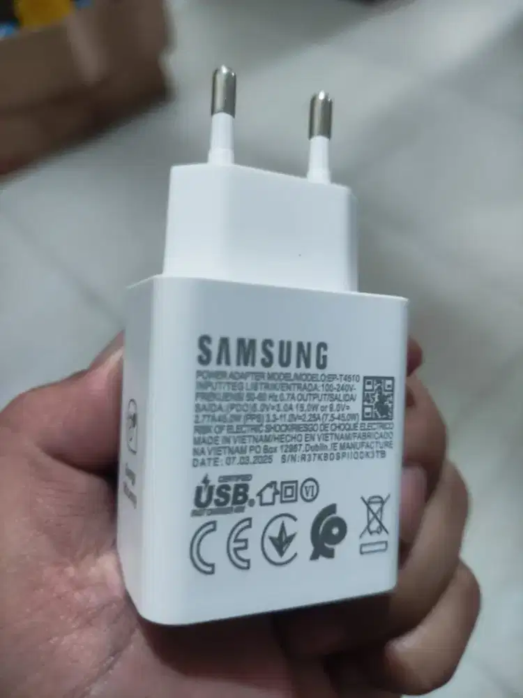 Charger samsung c to c 45 watt original 100%