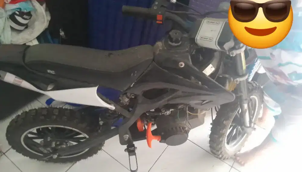 Motor cross siap pakai yah