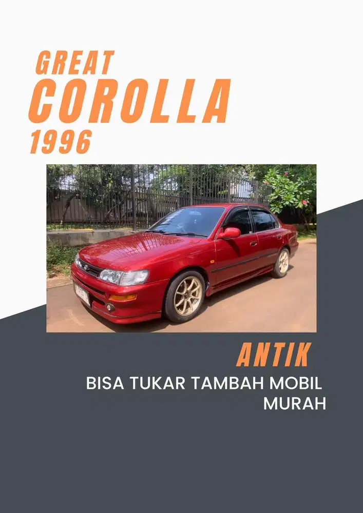 COROLLA GREAT SEG 1.6 Manual 1996 JDM RARE