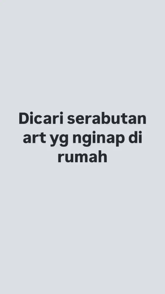 Art rumahan nginap