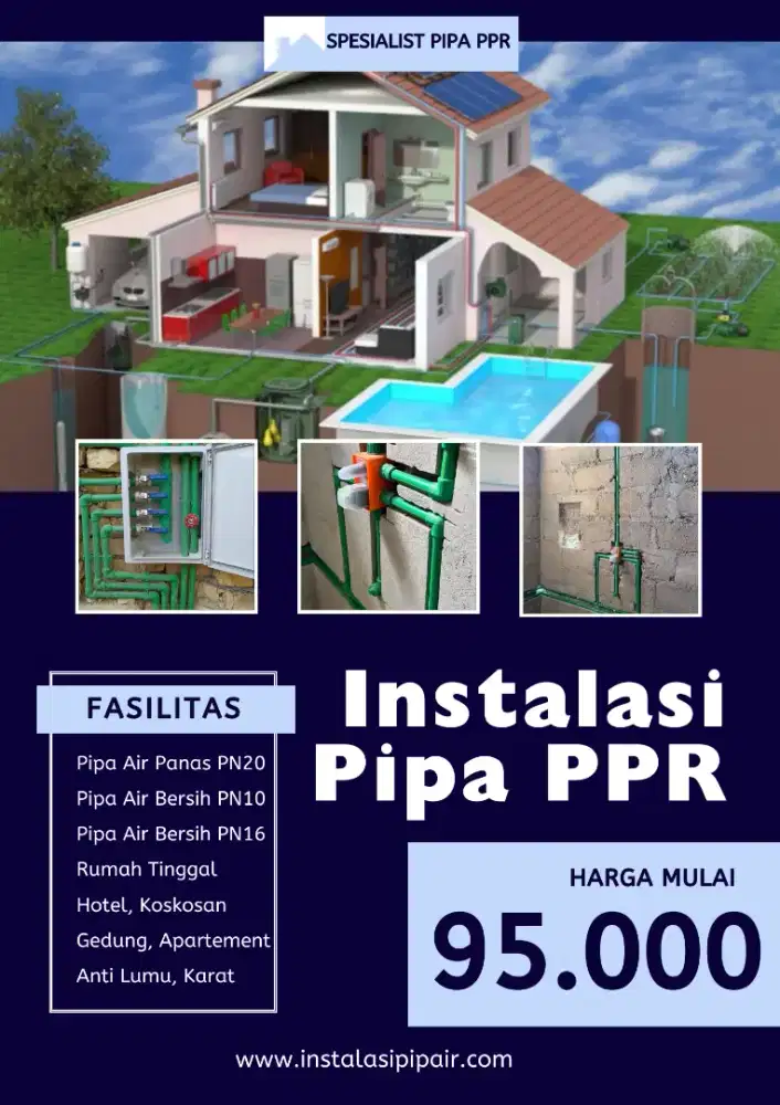 Jasa Instalasi Pipa Air Bersih & Air Panas PPR