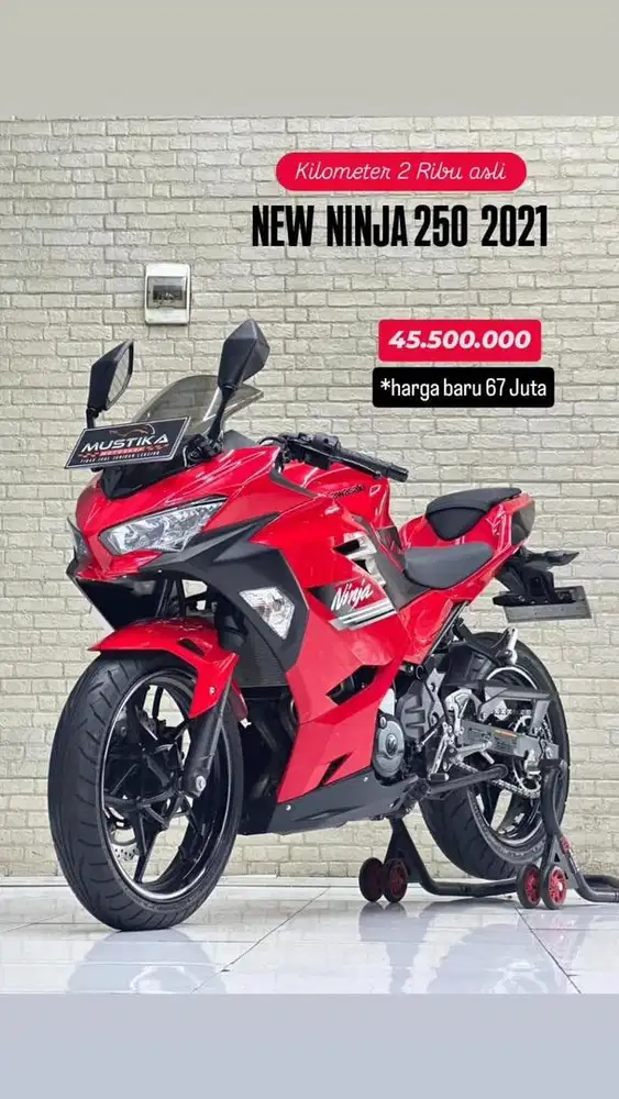 Km 2rb‼️ Kawasaki Ninja 250 FI 2021 Gres baru - Zaky Mustika