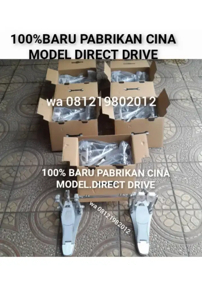TERMURAH TERJUAL 37 SET DI SHOPE DIRECT DRIVE DOUBLE PEDAL DB