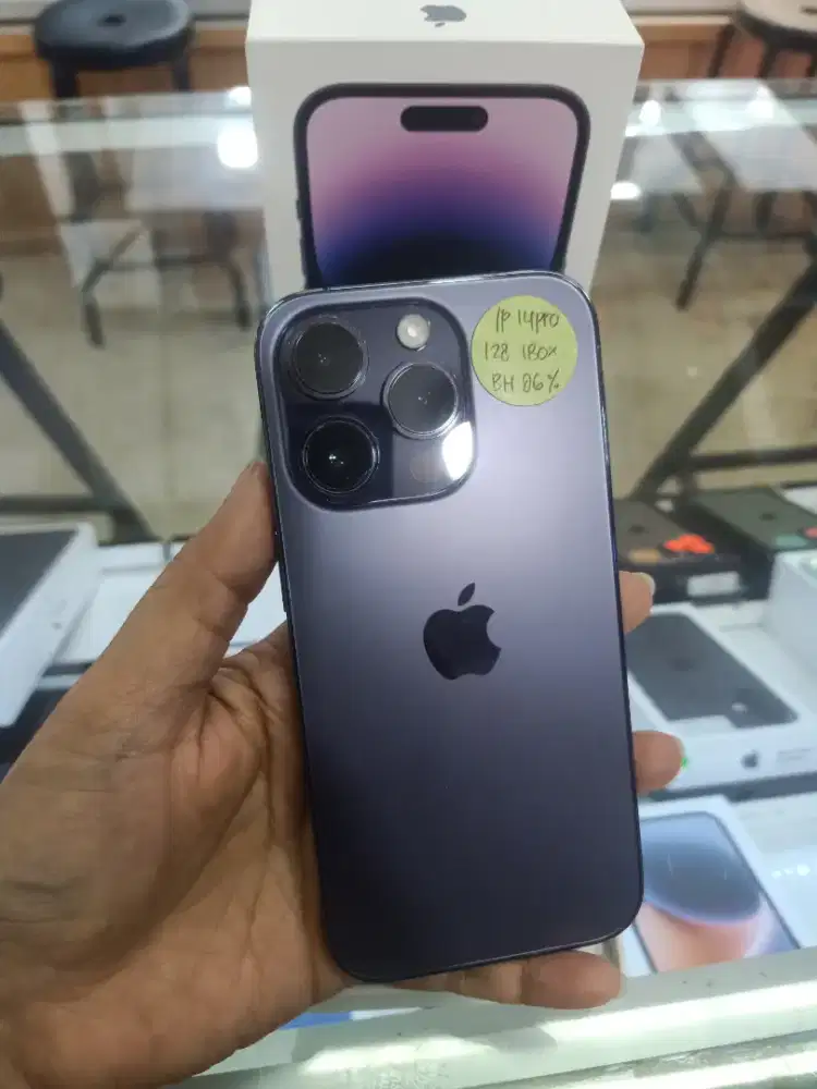 iPhone 14pro 128GB Warna Natural Ex Garansi Resmi iBox Mulusss