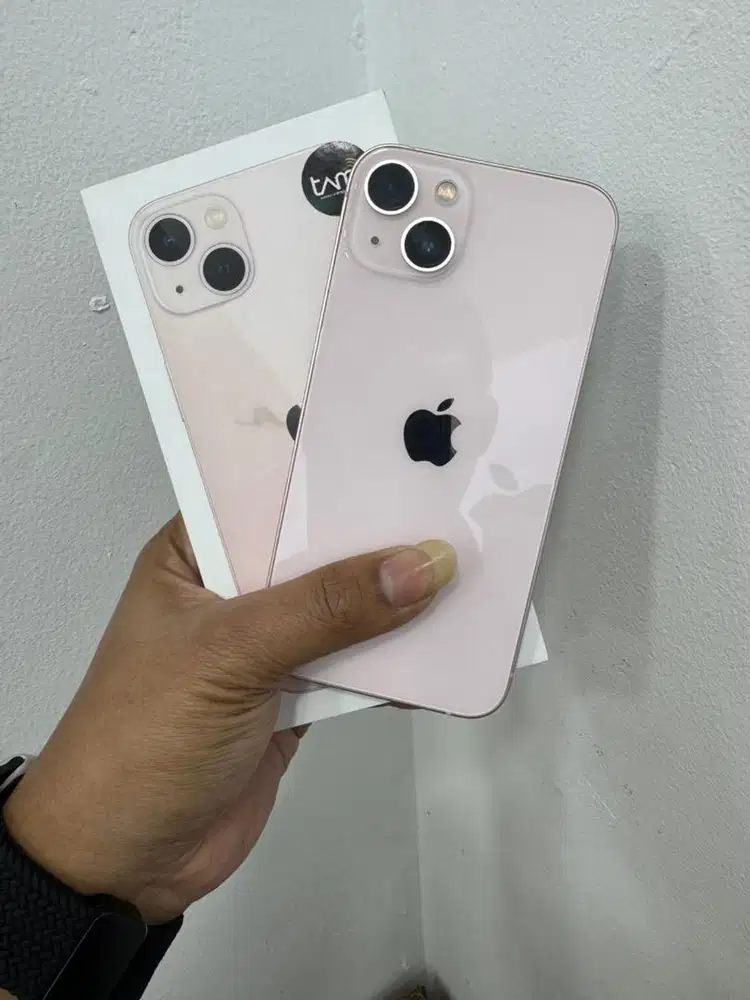 Iphone 13 128 pink second resmi ibox mulus no minus fullset original