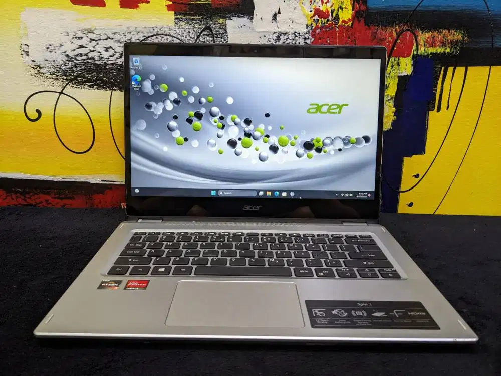 Laptop 2in1 Acer Spin SP314 Ryzen 3 3250U 4/512 Touch Mulus