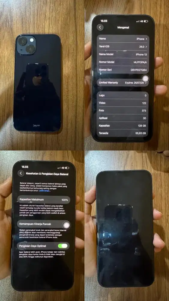 Iphone 13 Second garansi ibox