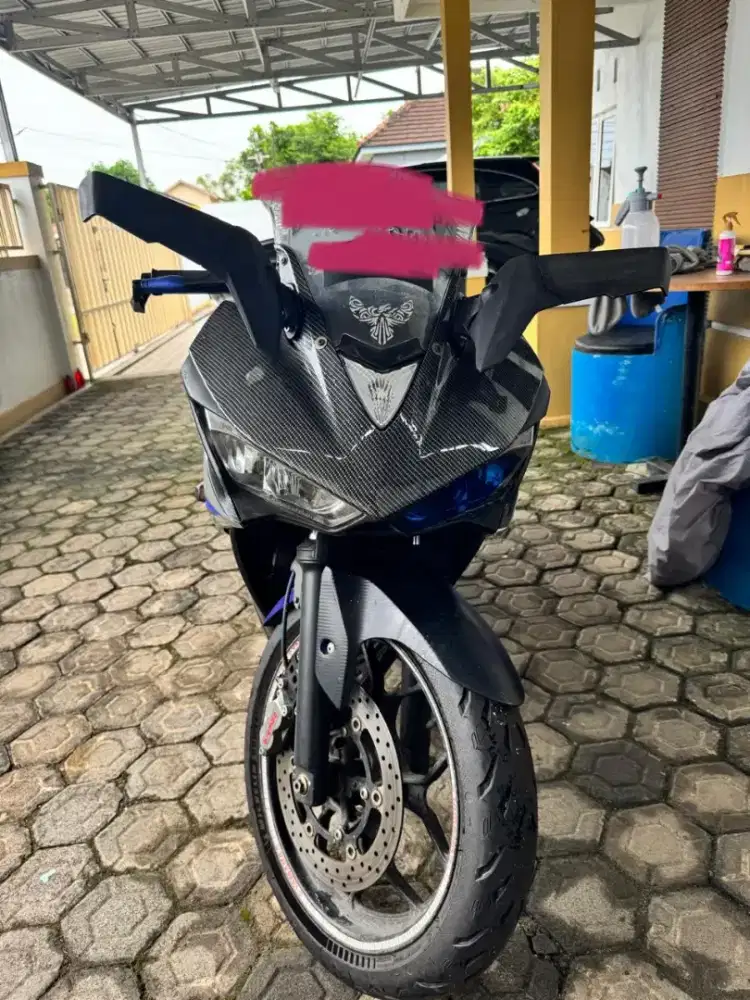 Dijual Cepat Yamaha R25 abu-abu biru
