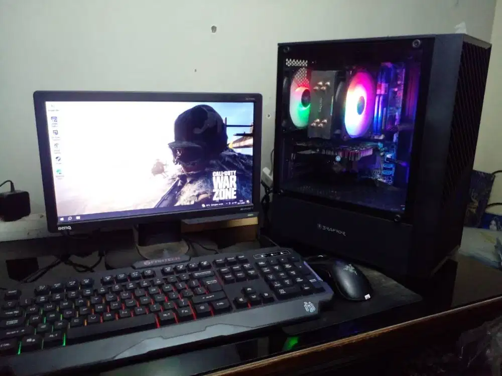 PC Gaming Fullset - Intel i7 | GTX 1050 Ti | 16GB RAM | 500GB SSD