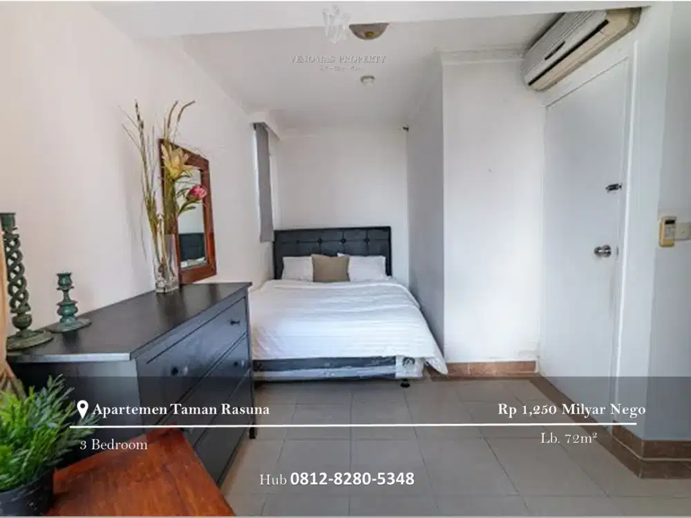 Dijual Apartement Taman Rasuna 2BR+1 Full Furnished Tower 7