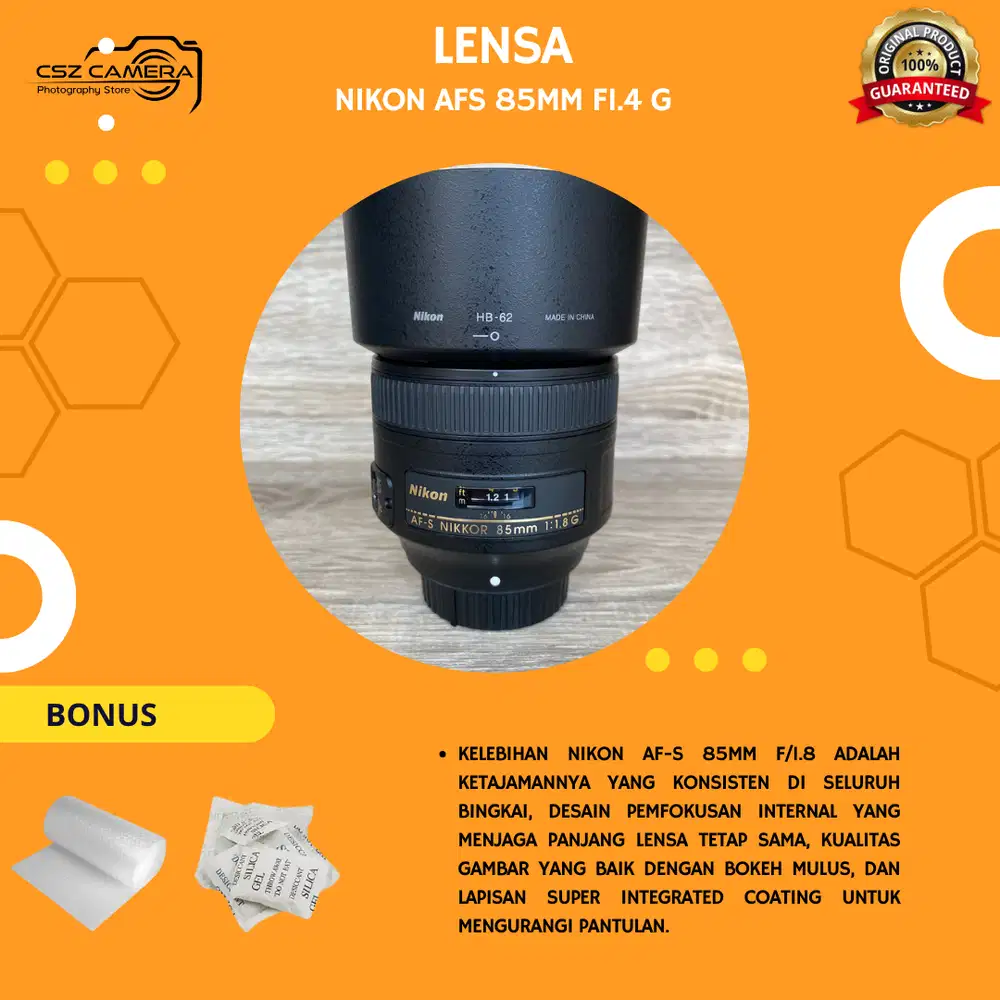 Nikon Afs 85mm F1.8 No Jamur No Fog