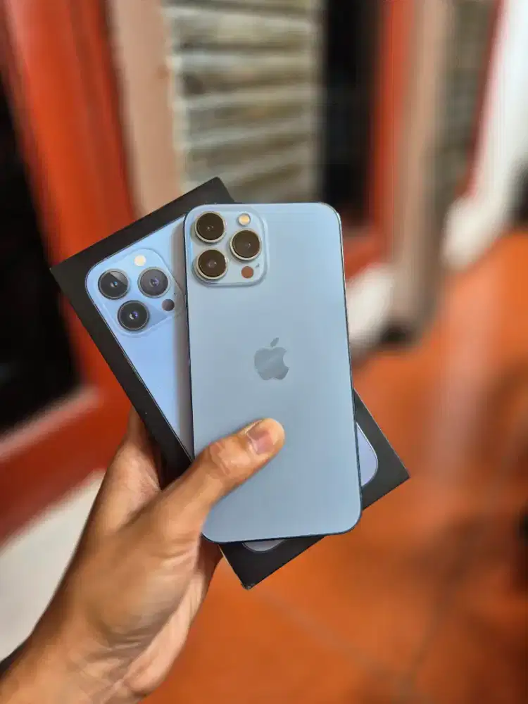 iPhone 13 Promax 256gb ibox sierra blue lengkap