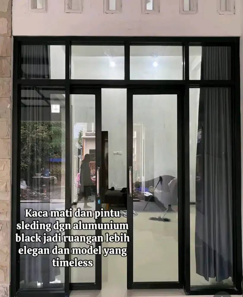 Partisi Sekat Kaca, Pintu Sliding Door