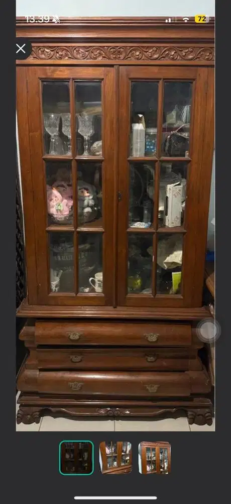 Lemari Jati Eropa Padat Berat