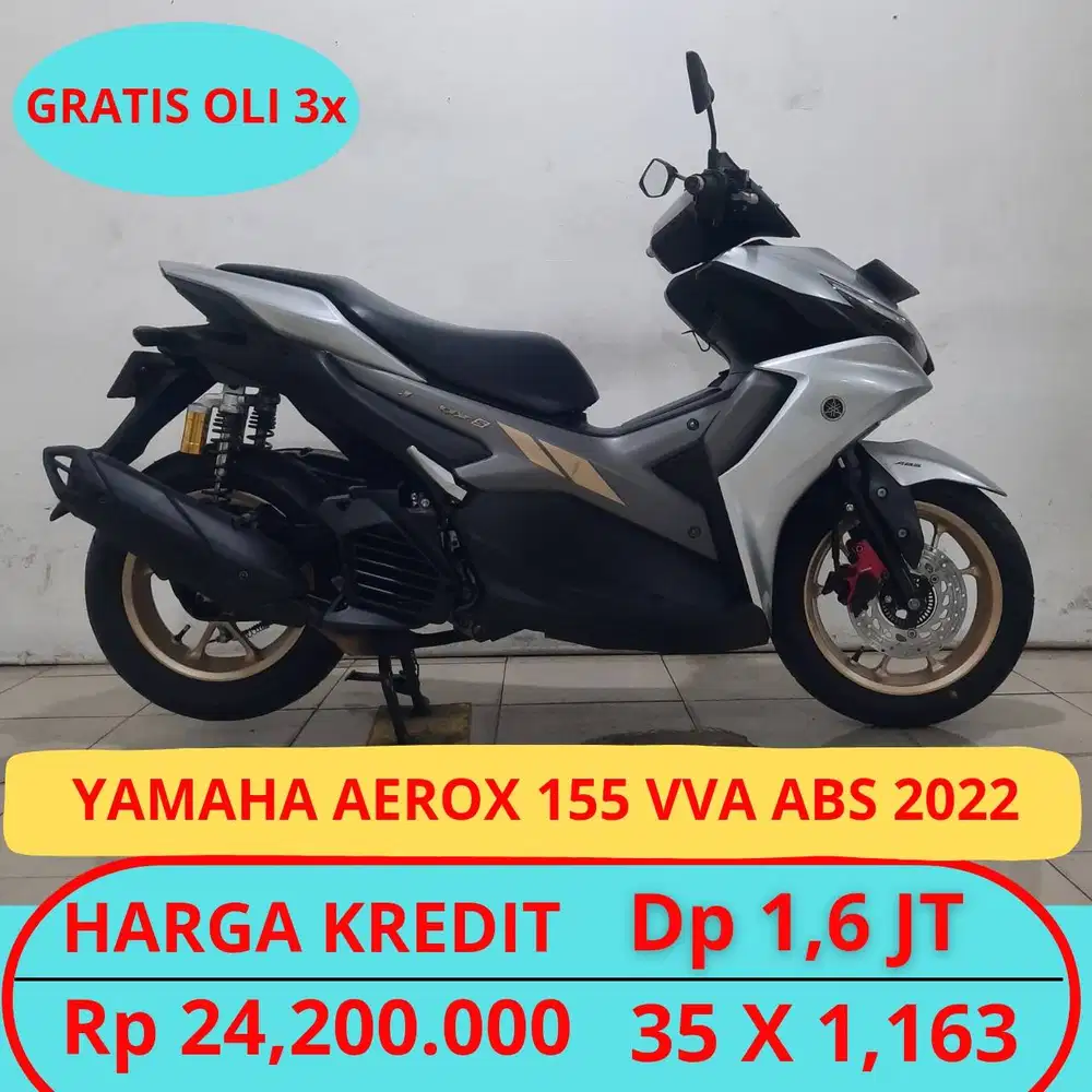 Yamaha Aerox 155 Vva Abs 2022 Garansi Mesin.Gratis Oli 3x