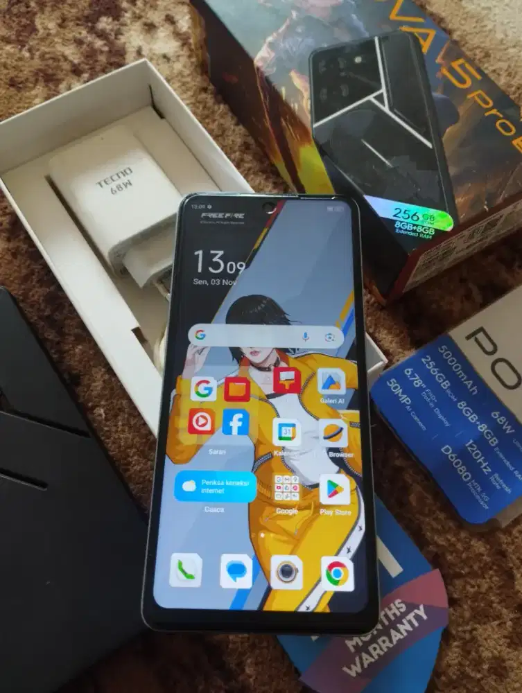 TECNO POVA 5 PRO 5G RAM 8/256 GB FULLSET