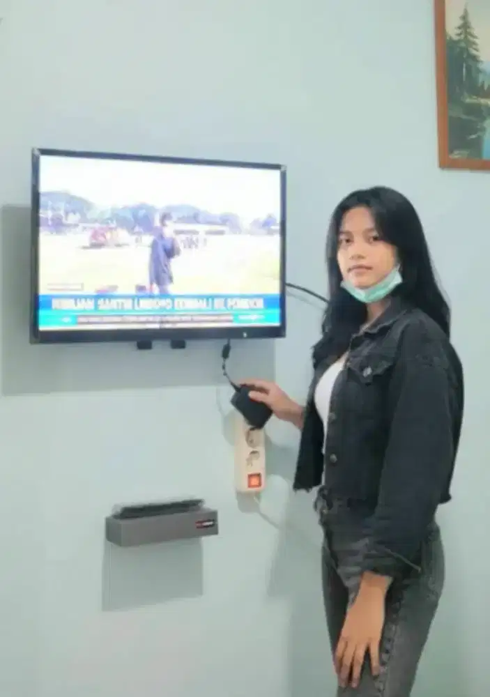 pasang & jual bracket buat gantungan tv led lcd di tembok rapih nyaman