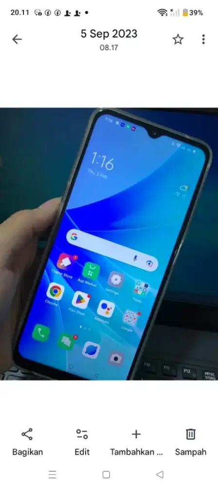 Oppo A57 black ram 8