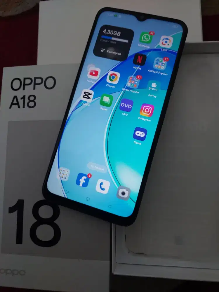OPPO A18 128GB LENGKAP