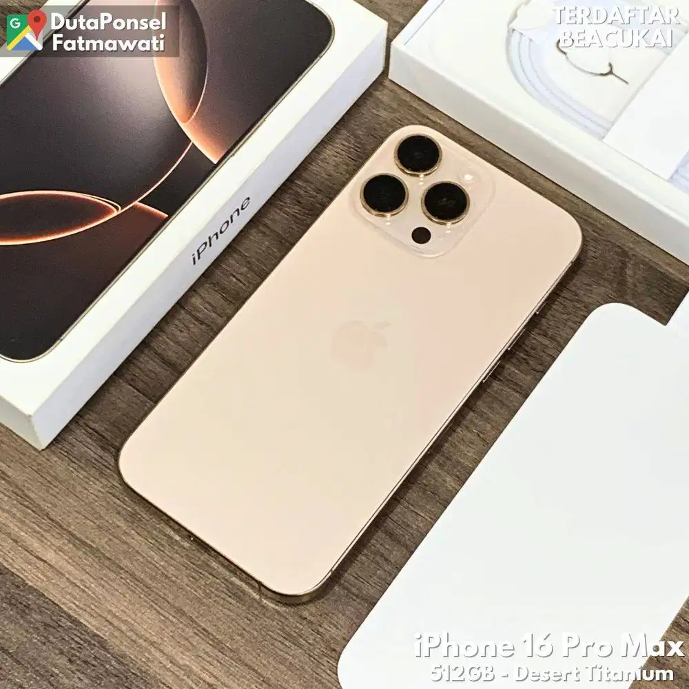 IPHONE 16 PRO MAX 256GB RESMI BEACUKAI DESERT TITANIUM