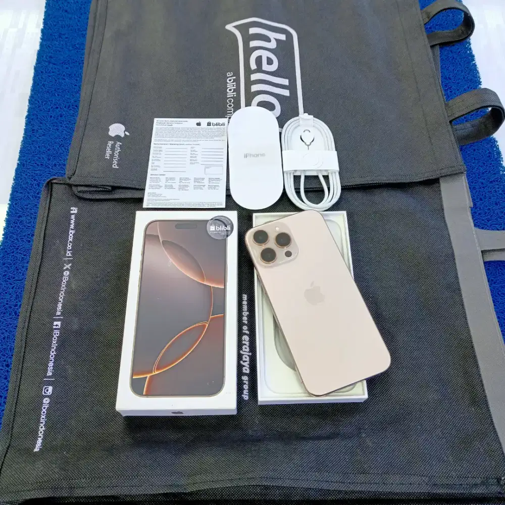 Iphone 16 Pro Max 256gb 99% like new pake 6 Bln grs resmi blibli