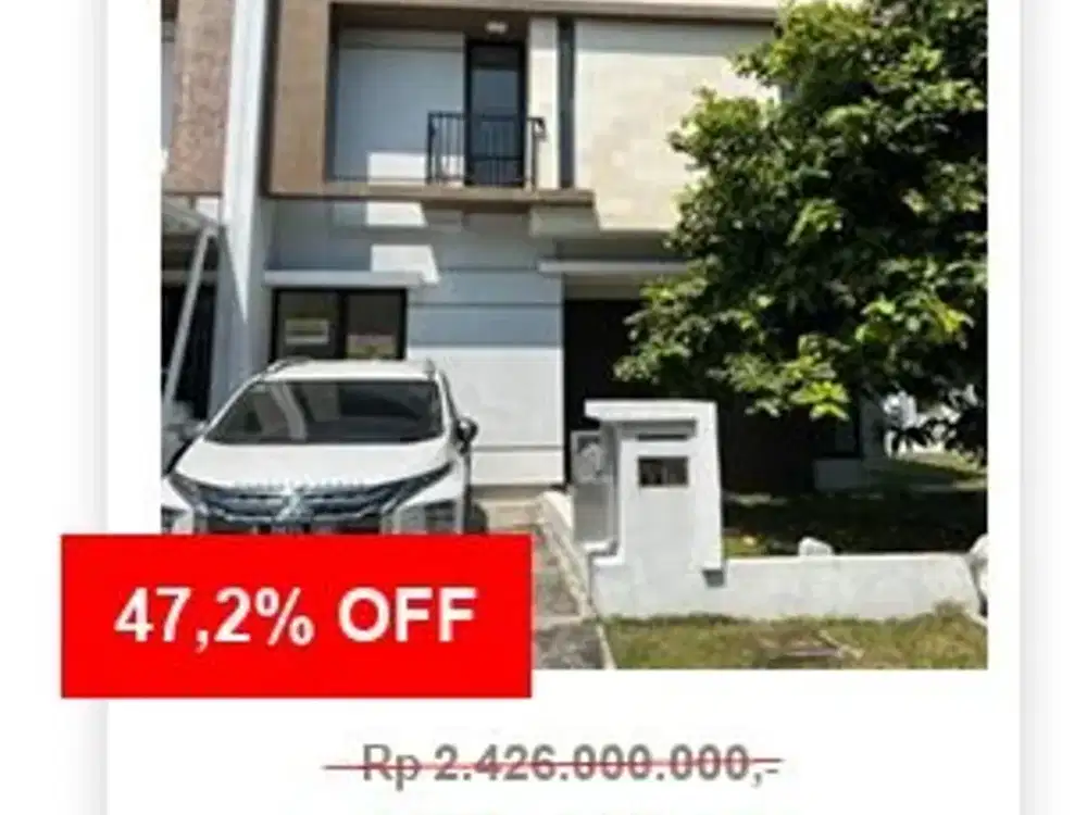 Di Jual Rumah Cluster Albasia Harapan Indah berdekatan dengan SCG bebas banjir harga murah