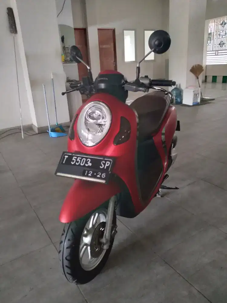 Scoopy Merah Keyless 2021 Bagus Banget